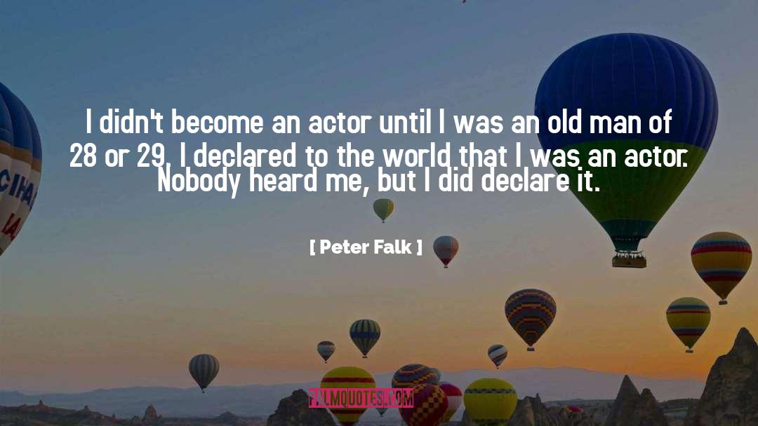 Actor quotes by Peter Falk