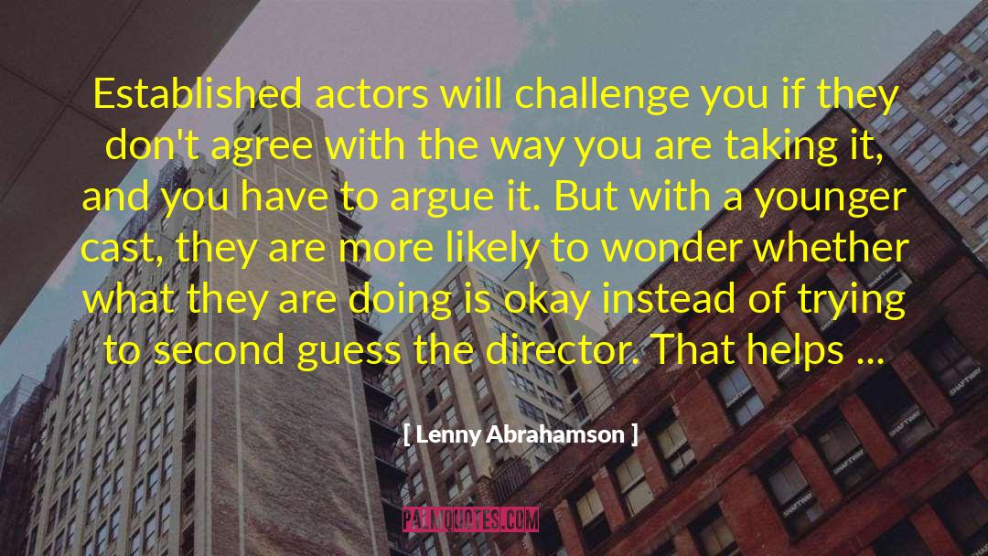 Actors And Acting quotes by Lenny Abrahamson