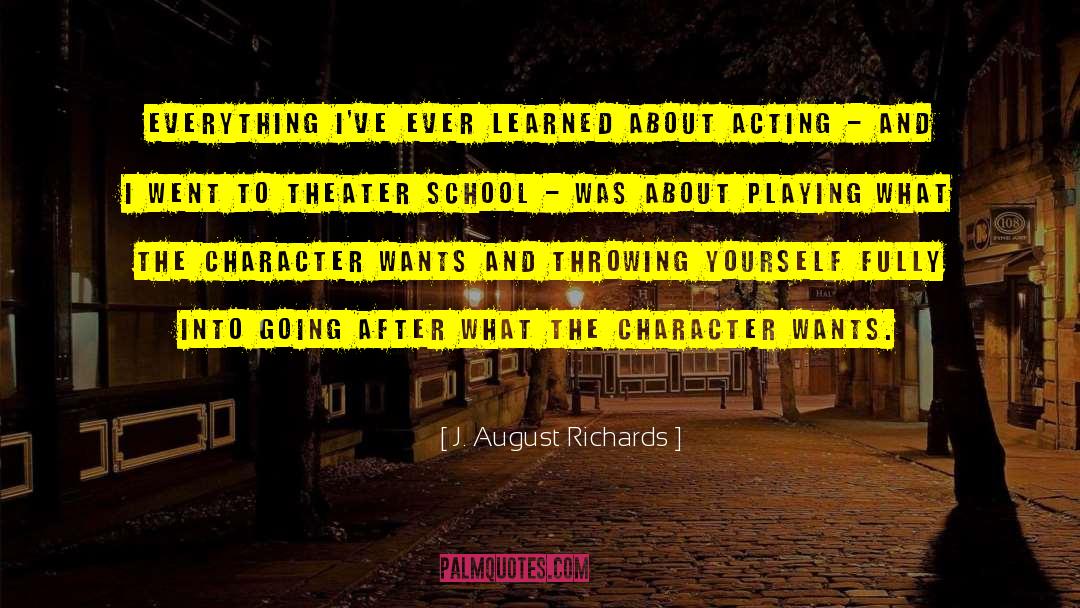 Actors And Acting quotes by J. August Richards