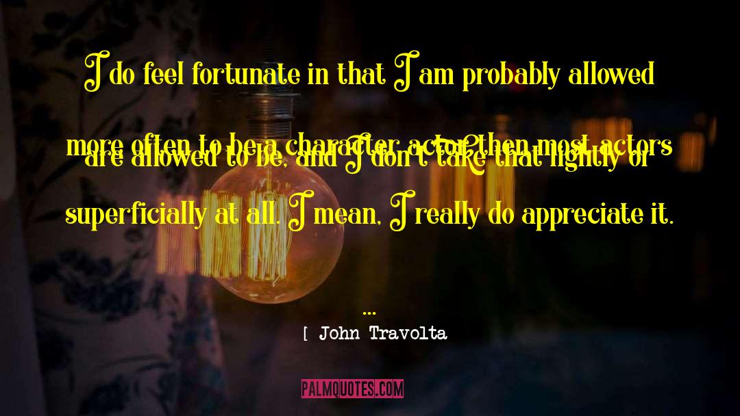 Actors And Audience quotes by John Travolta