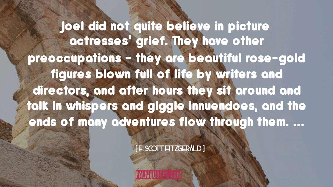 Actresses quotes by F. Scott Fitzgerald