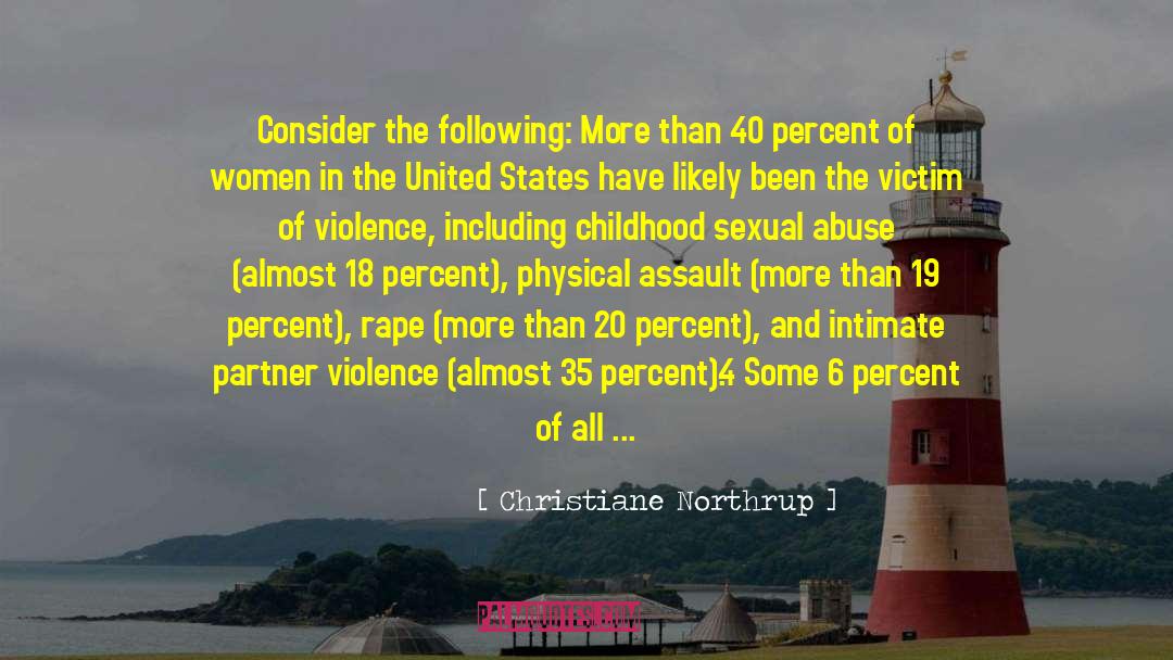 Acts Of Violence quotes by Christiane Northrup