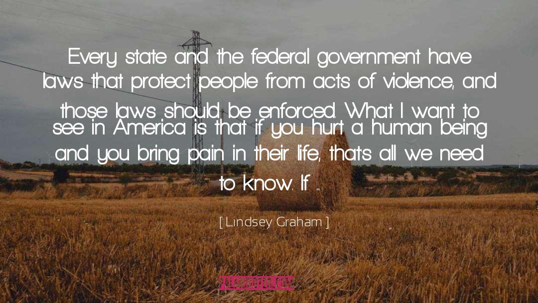 Acts Of Violence quotes by Lindsey Graham