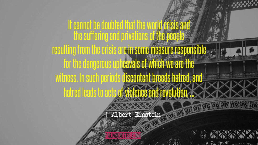 Acts Of Violence quotes by Albert Einstein