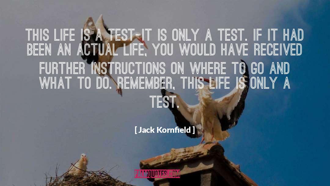 Actual Life quotes by Jack Kornfield