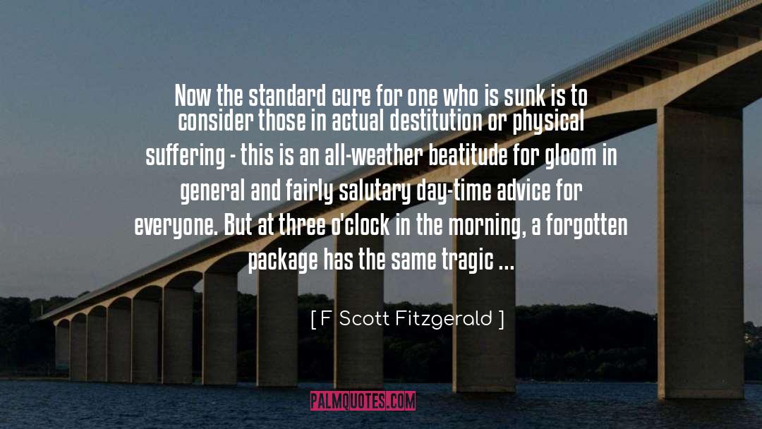 Actual quotes by F Scott Fitzgerald
