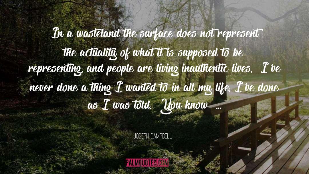 Actuality quotes by Joseph Campbell