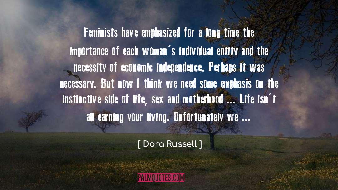 Actually Living quotes by Dora Russell