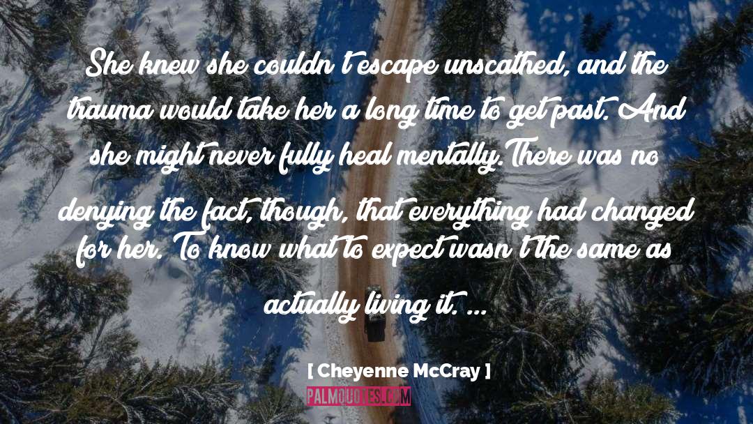 Actually Living quotes by Cheyenne McCray