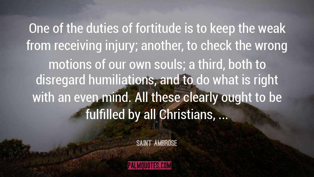 Acupuncture Of The Mind quotes by Saint Ambrose
