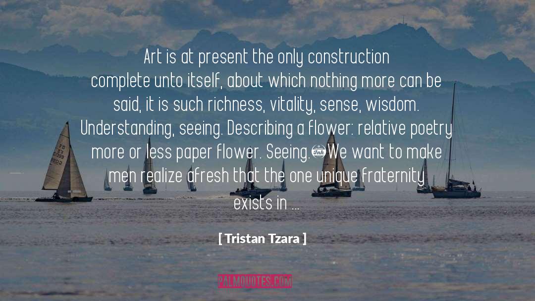 Acyd Construction quotes by Tristan Tzara