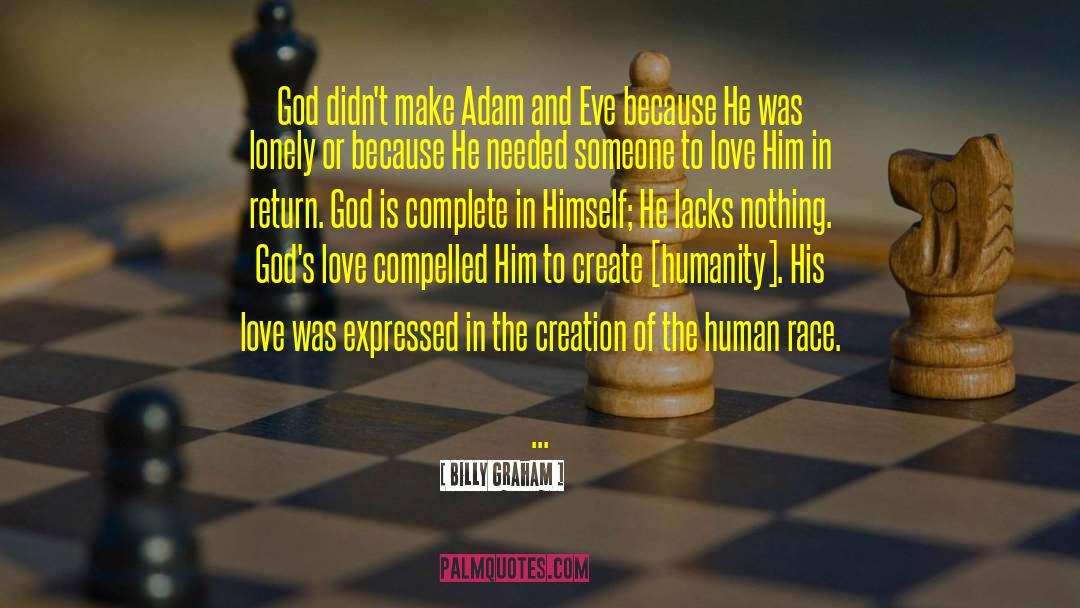 Adam And Eve quotes by Billy Graham