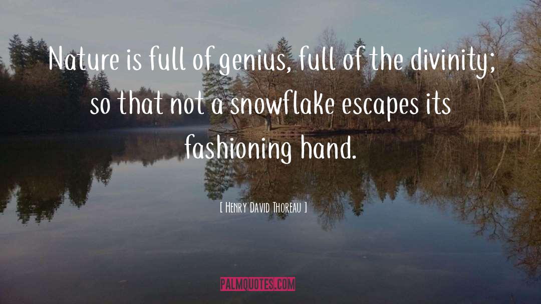 Adam Snowflake quotes by Henry David Thoreau