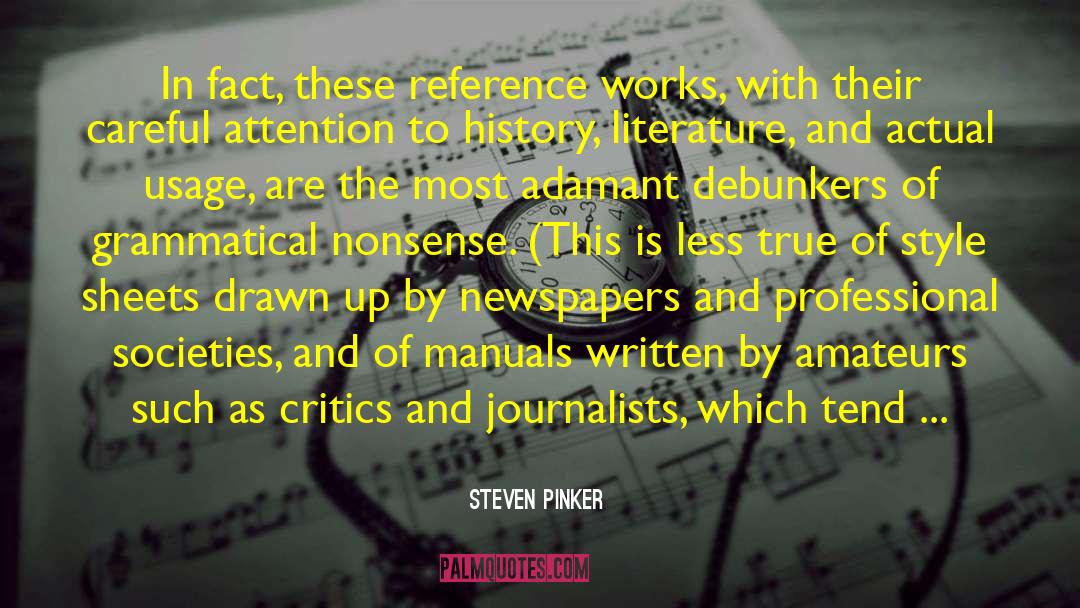 Adamant quotes by Steven Pinker