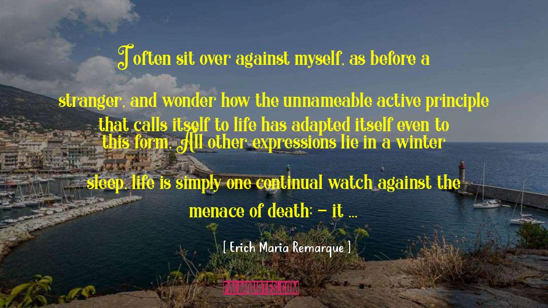 Adapted quotes by Erich Maria Remarque