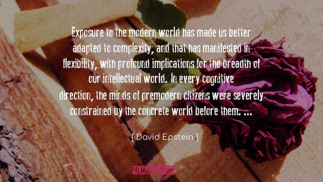 Adapted quotes by David Epstein