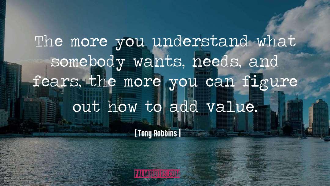 Add Value quotes by Tony Robbins