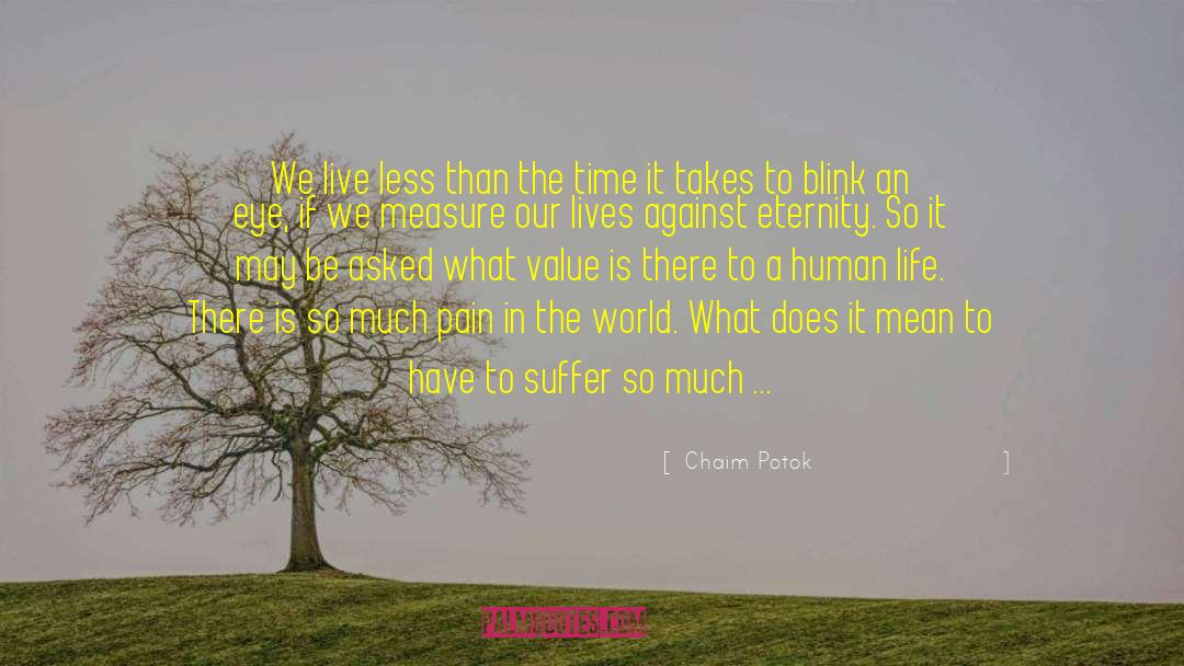 Add Value To Our Lives quotes by Chaim Potok