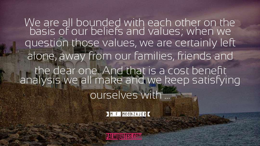 Add Values quotes by M.F. Moonzajer