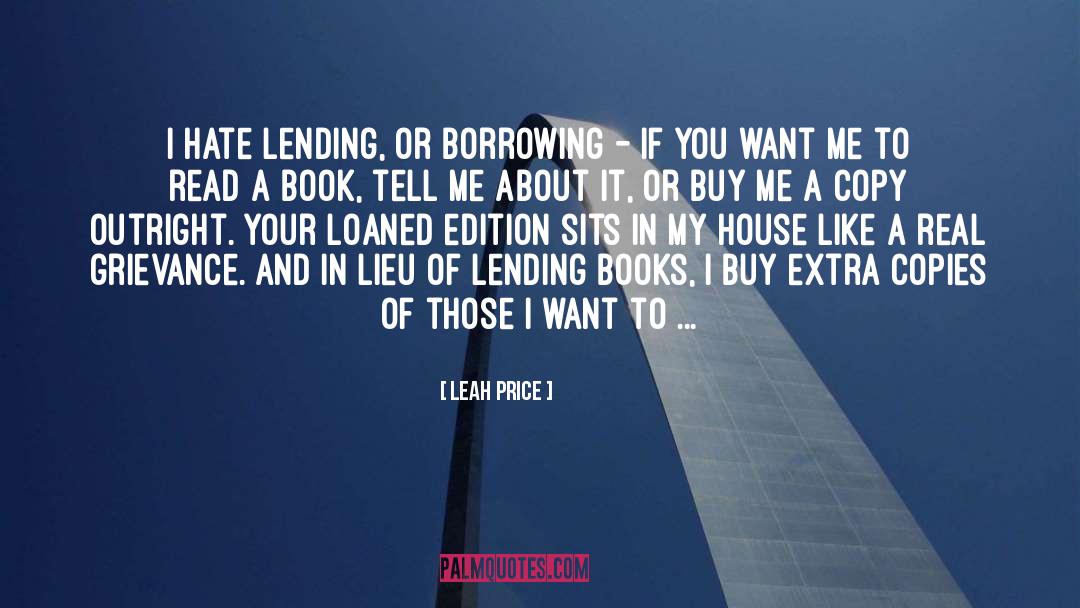 Added quotes by Leah Price