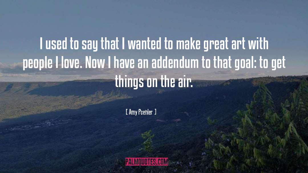 Addendum quotes by Amy Poehler