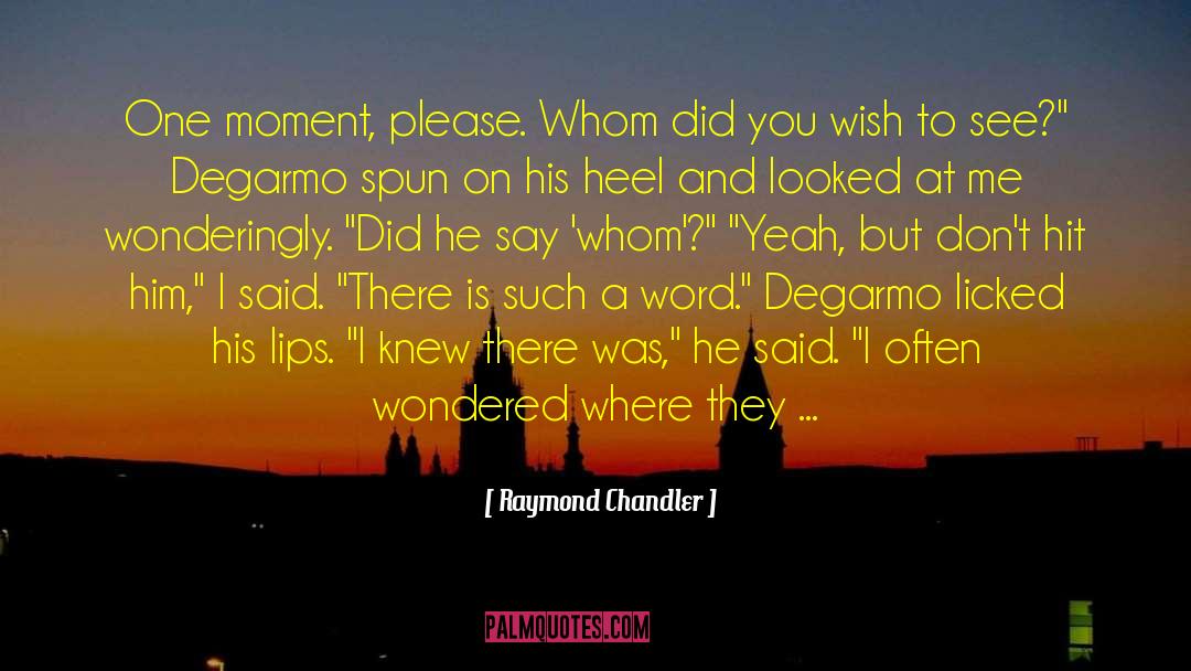 Addey Degarmo quotes by Raymond Chandler