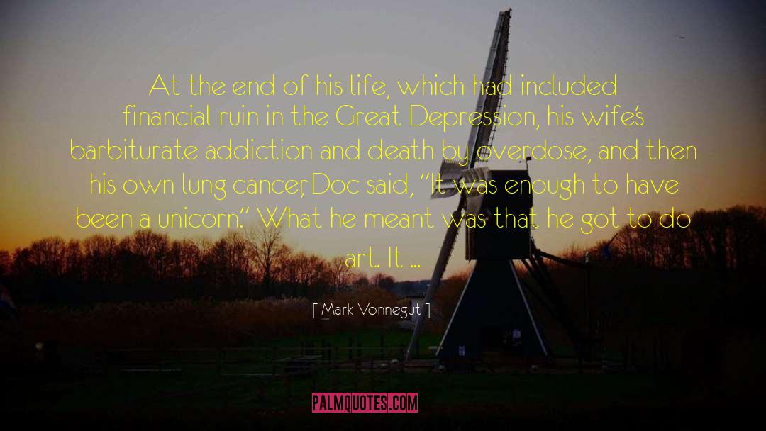 Addiction And Death quotes by Mark Vonnegut