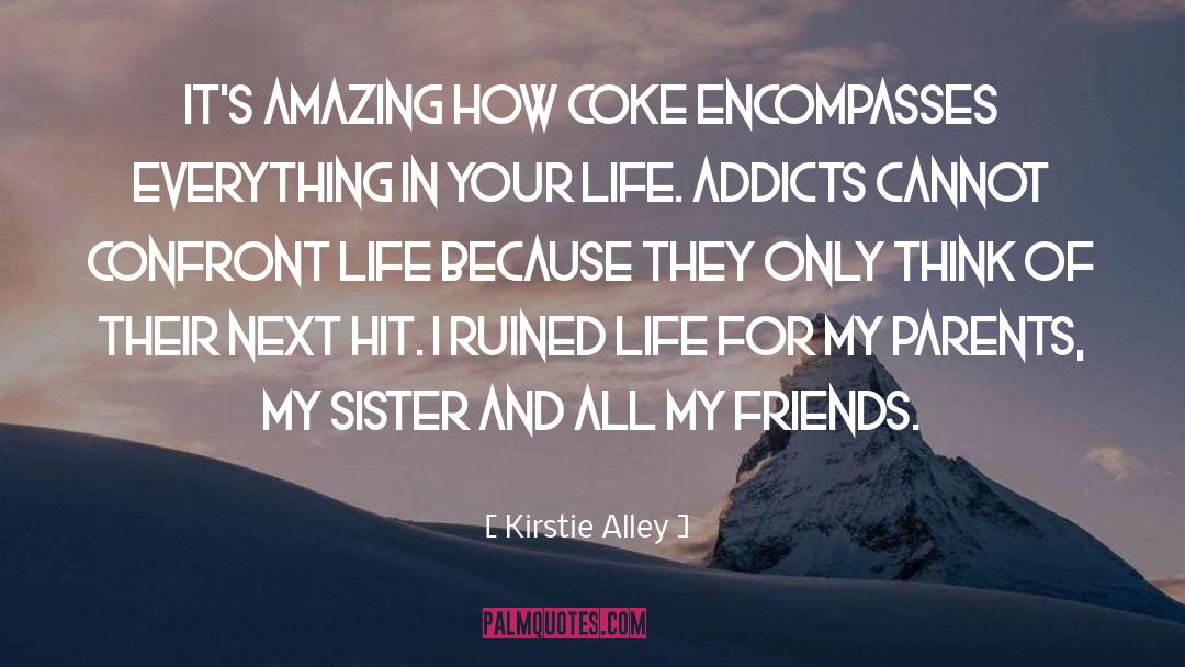 Addicts quotes by Kirstie Alley
