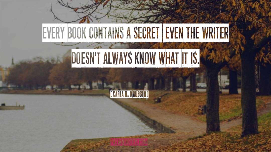 Address Book quotes by Carla H. Krueger