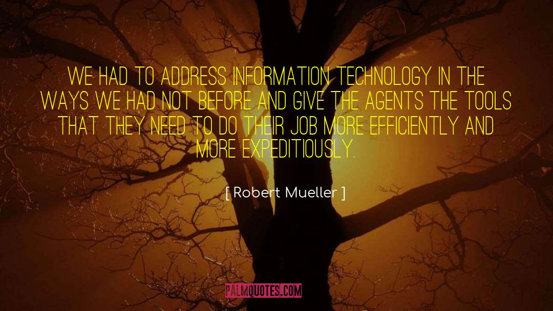 Addresses quotes by Robert Mueller