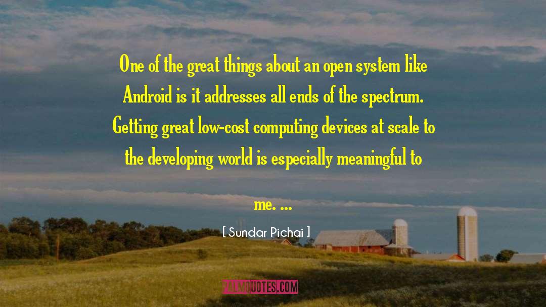 Addresses quotes by Sundar Pichai