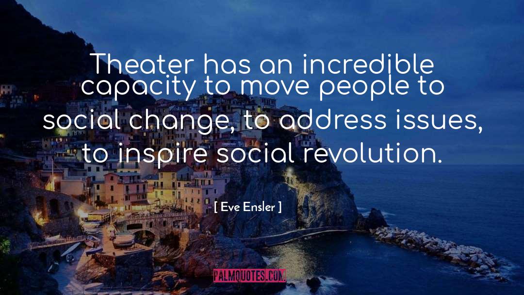 Addresses quotes by Eve Ensler