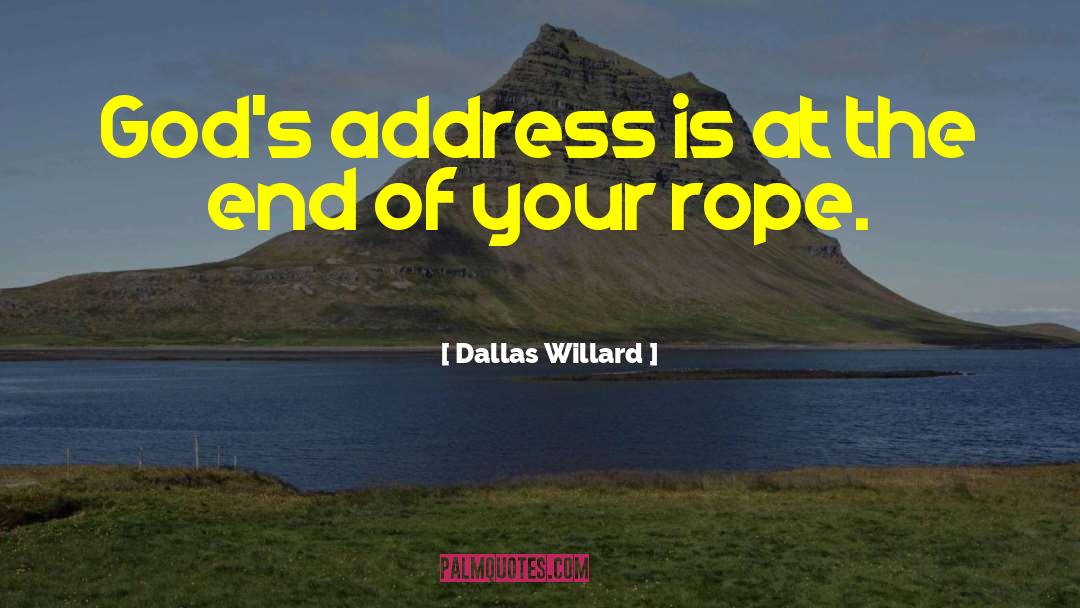 Addresses quotes by Dallas Willard