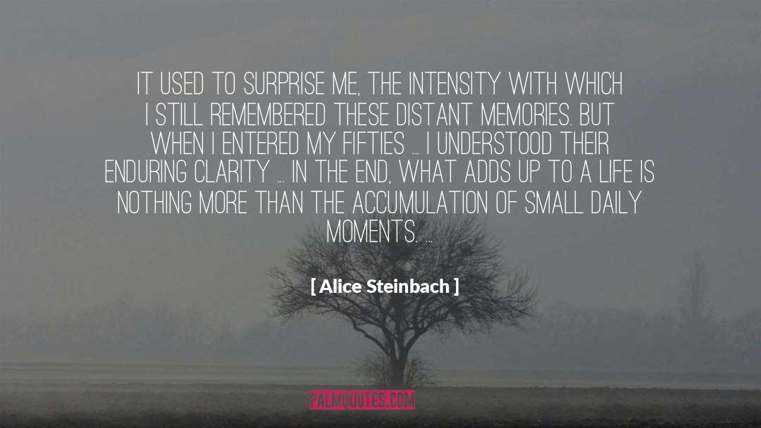 Adds quotes by Alice Steinbach