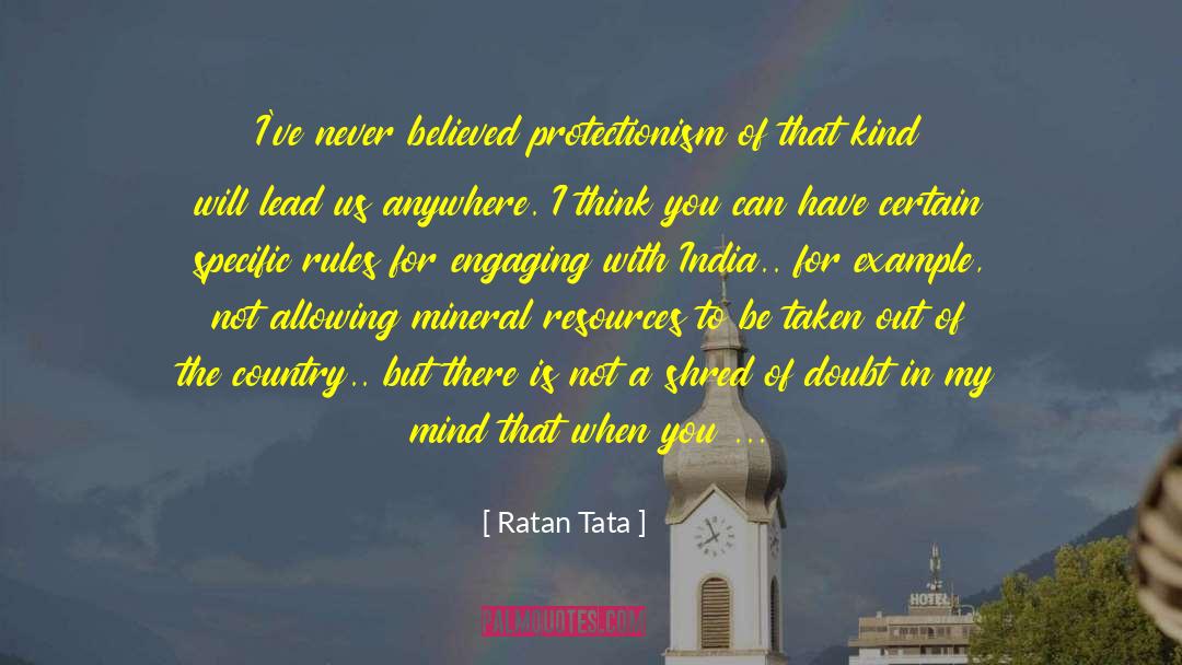 Adds quotes by Ratan Tata