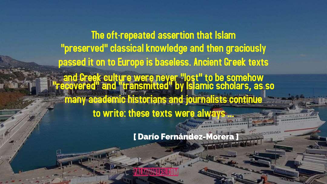 Adequate Knowledge quotes by Darío Fernández-Morera