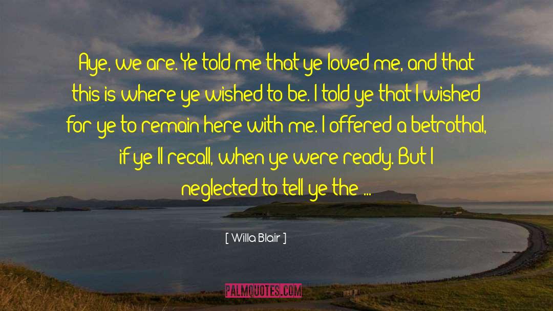 Adesso Highland quotes by Willa Blair