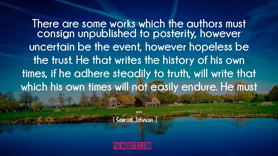 Adhere quotes by Samuel Johnson