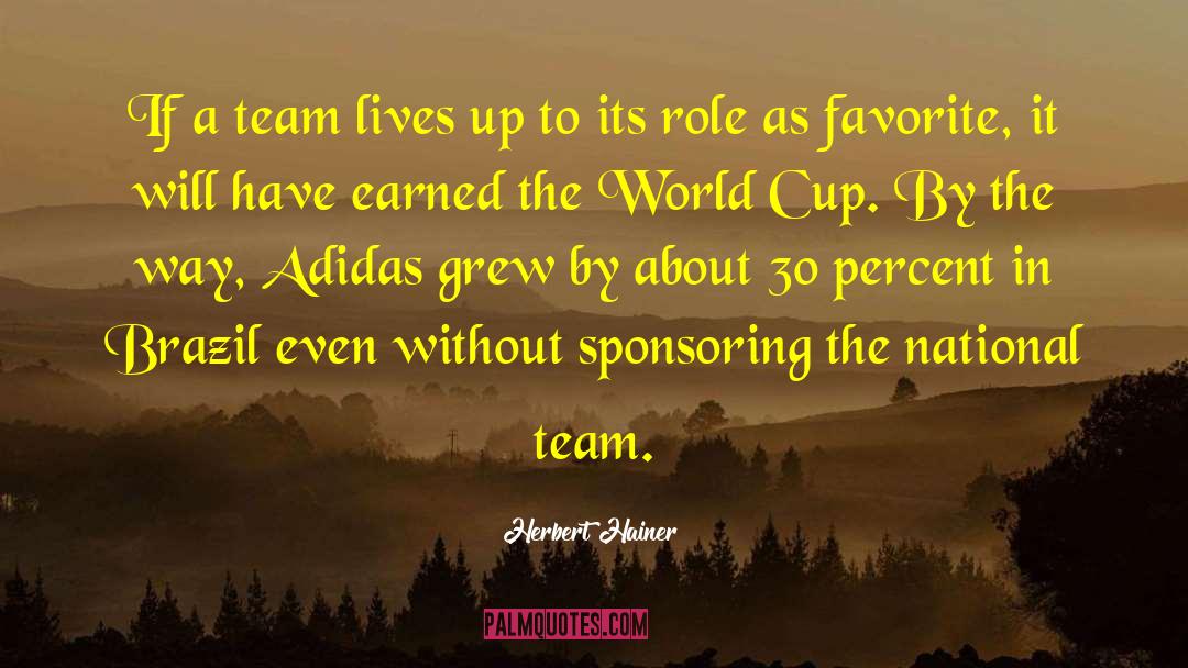 Adidas quotes by Herbert Hainer