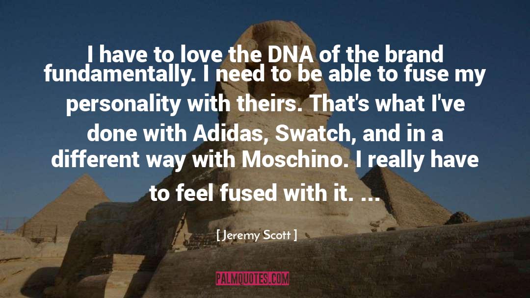 Adidas quotes by Jeremy Scott