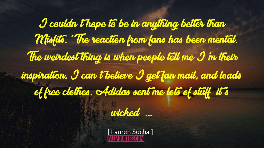 Adidas quotes by Lauren Socha