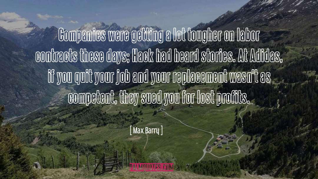 Adidas quotes by Max Barry