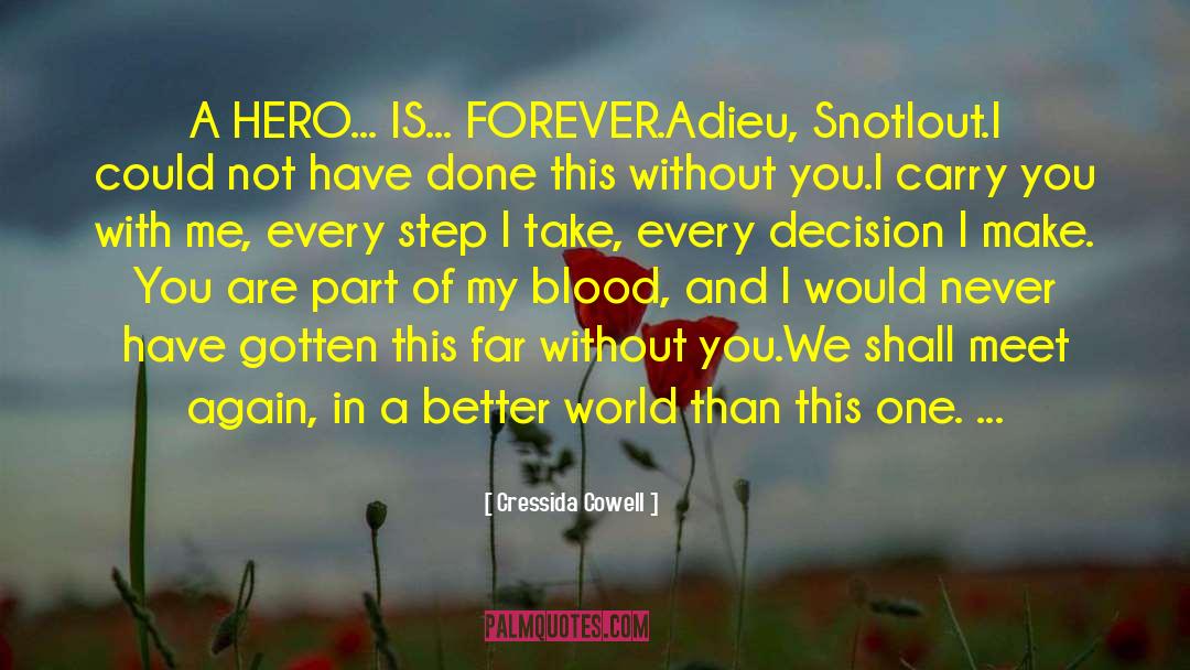 Adieu quotes by Cressida Cowell