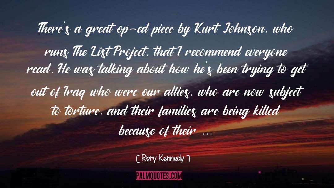 Adjacency List quotes by Rory Kennedy