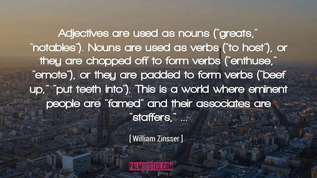 Adjectives And Adverbs quotes by William Zinsser