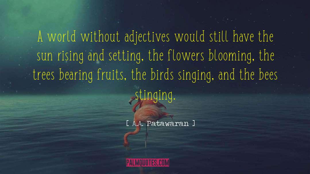 Adjectives And Adverbs quotes by A.A. Patawaran