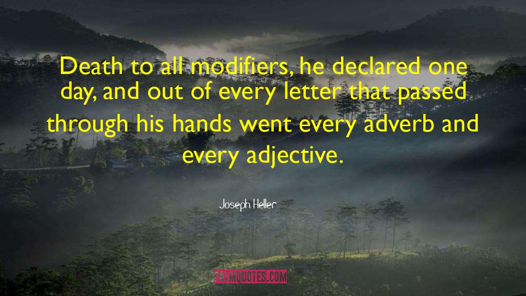 Adjectives quotes by Joseph Heller