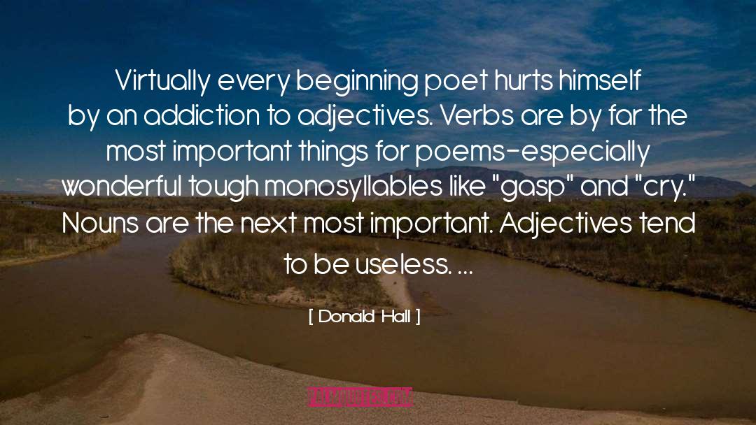 Adjectives quotes by Donald Hall