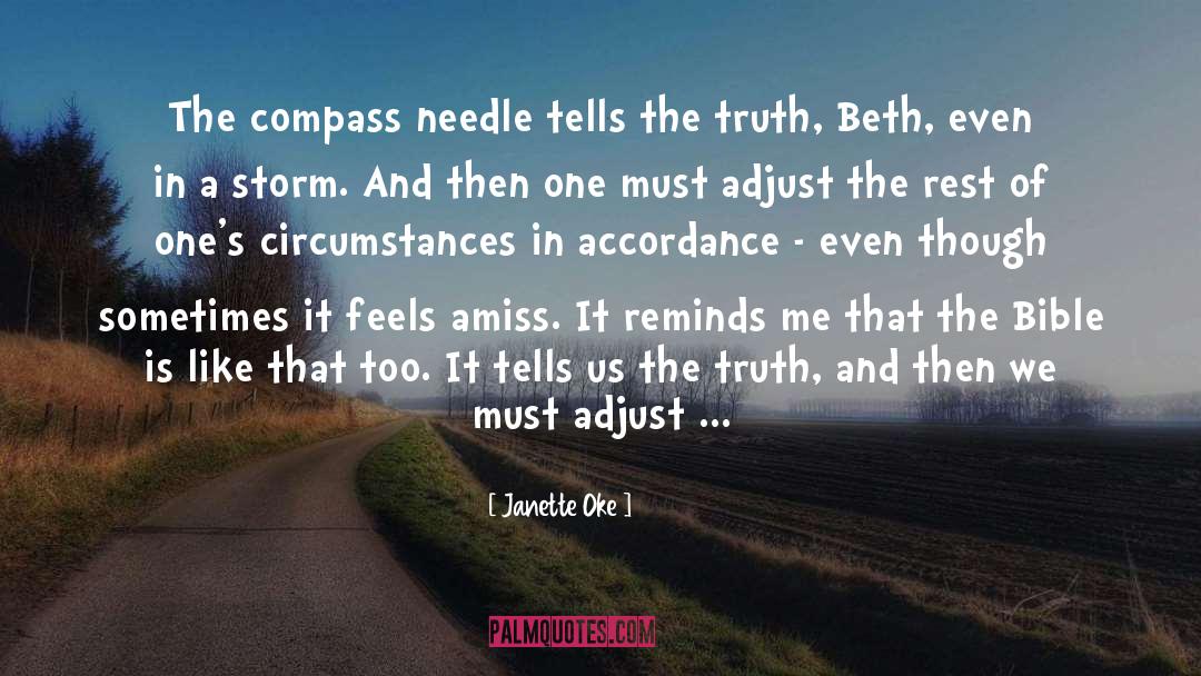 Adjust quotes by Janette Oke