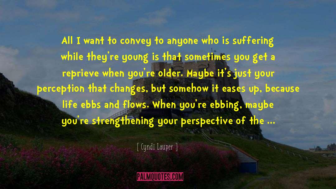 Adjust To The Flow Of Life quotes by Cyndi Lauper